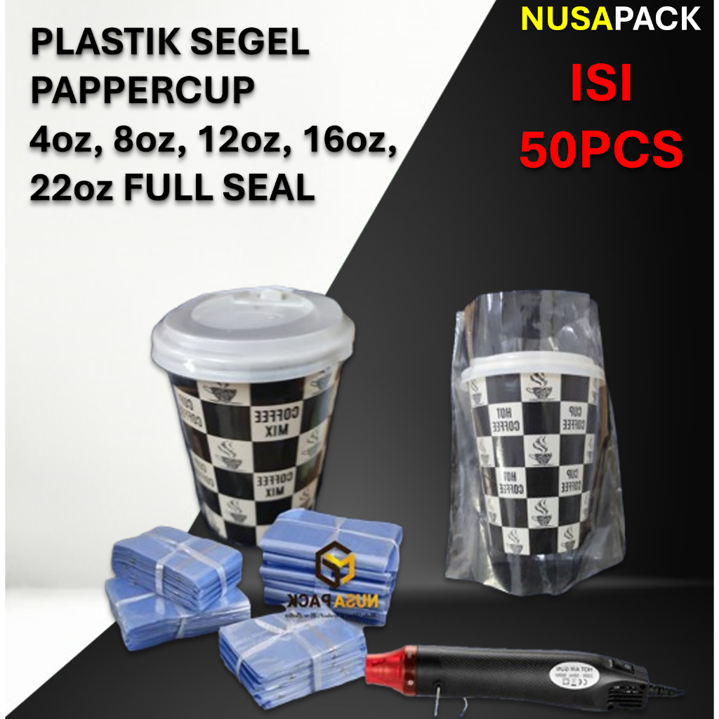 

plastik segel paper cup 4 oz 8 oz 12 oz 16 oz 22 oz pvc shrink bening