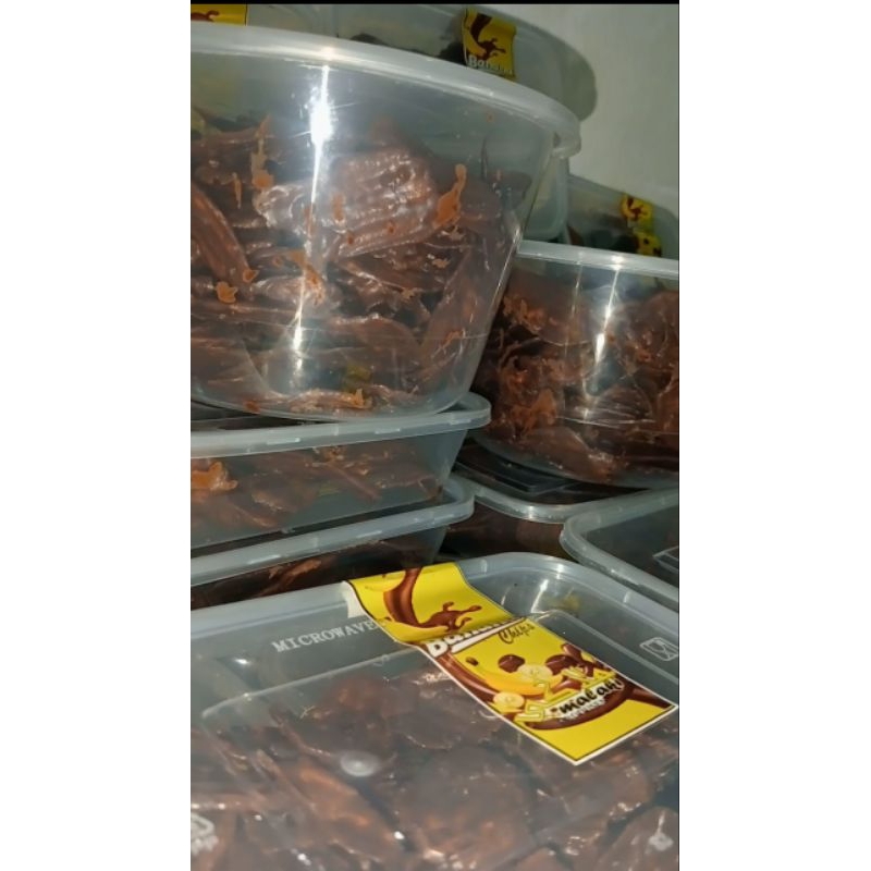 

KRIPIK PISANG COKLAT LUMER 100gr,BANAN CHIPS CHOCOLATE LUMER 100gr
