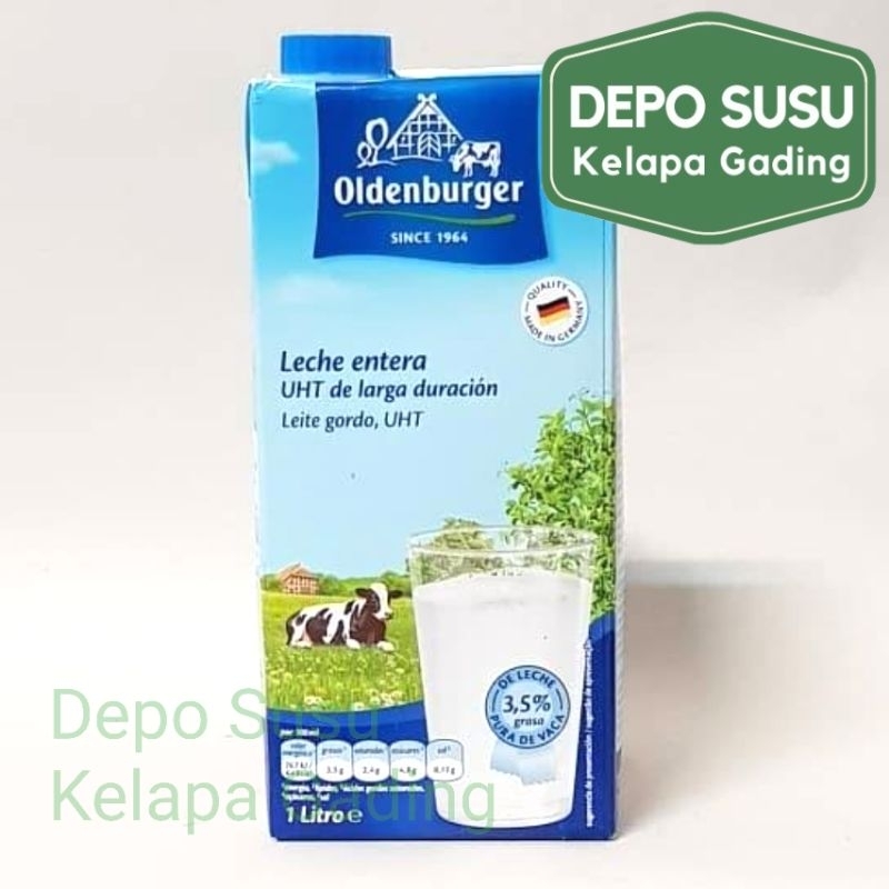 

Susu Oldenburger Full Cream & Skim UHT 1L | Milk import Premium Oldenburher