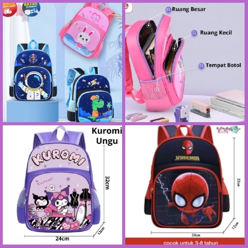 tas anak untuk TK dan kelas 1 SD import