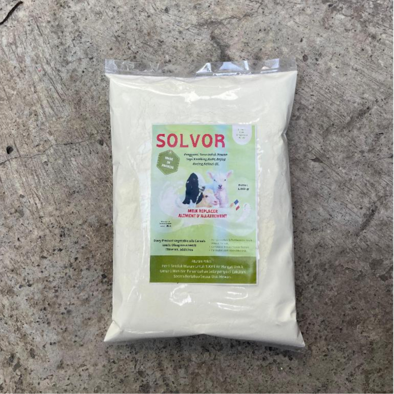 Solvor Susu Kambing 1kg Susu Pengganti Induk Susu Sapi Cempe Pedet Anti Mencret Original