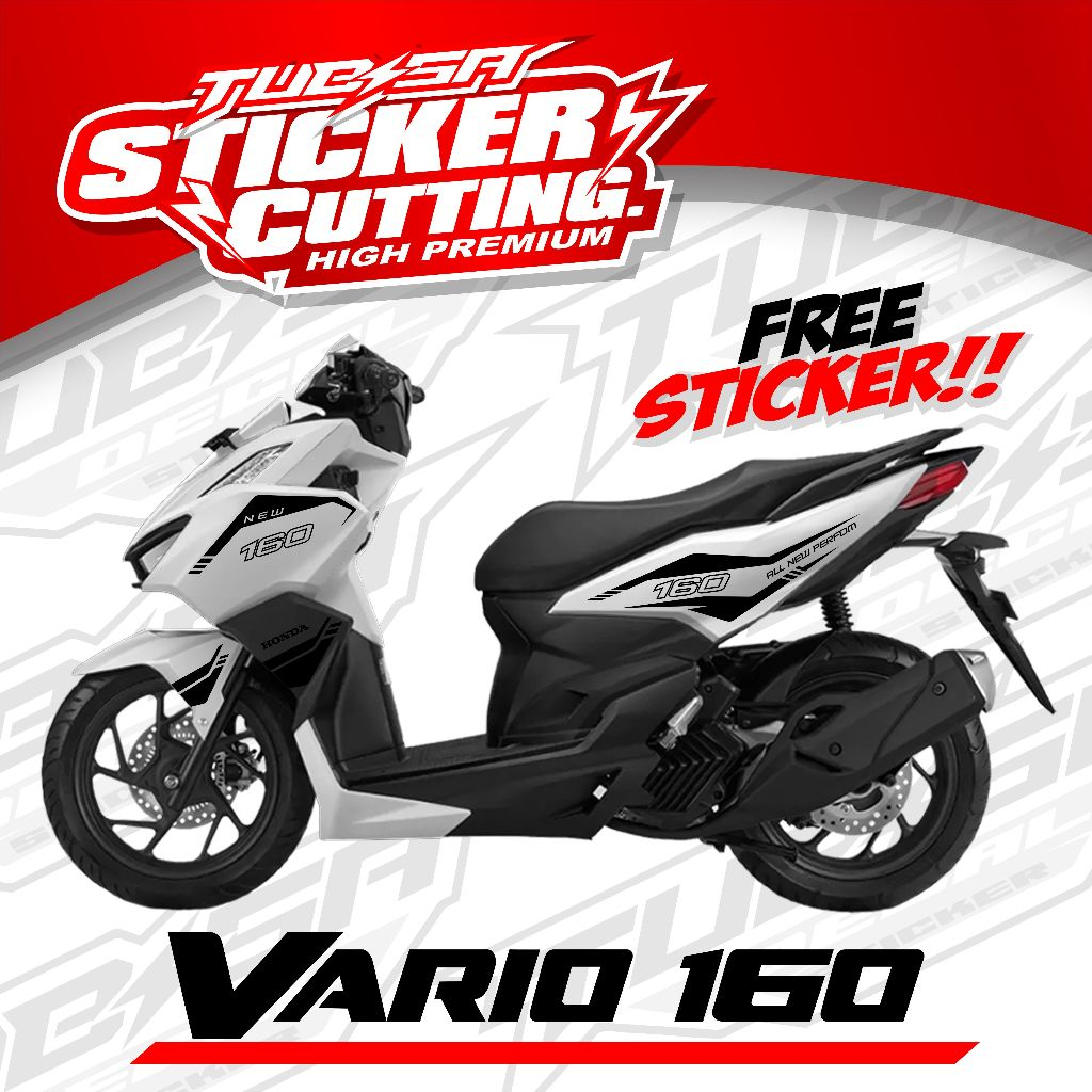 Cutting Sticker Vario 160 new ABS - Aksesoris Motor Stiker Honda Vario 160 New Terbaru-KODE.002