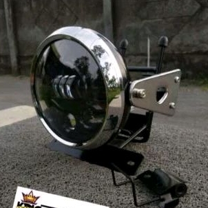 LAMPU DEPAN LED 7IN  BULAT SET BRAKET PNP RXKING RX KING