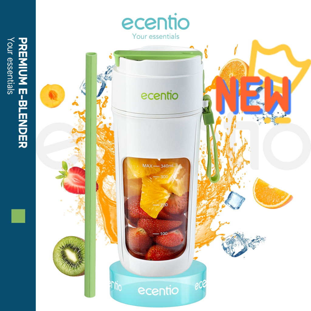 【Original】ecentio Blender 10 Mata Pisau Portable Jus 340ML Usb Juicer Mini Multifungsi