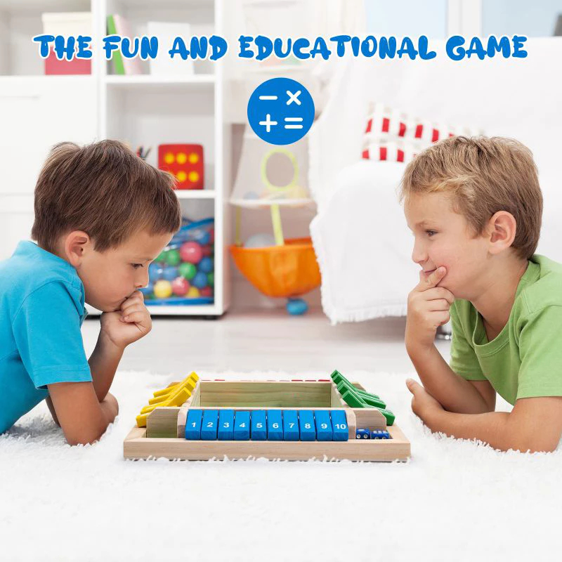 4 Warna Mainan Board Game Dadu Shut The Box Angka Shut The Box Board Game Untuk Keluarga Glory