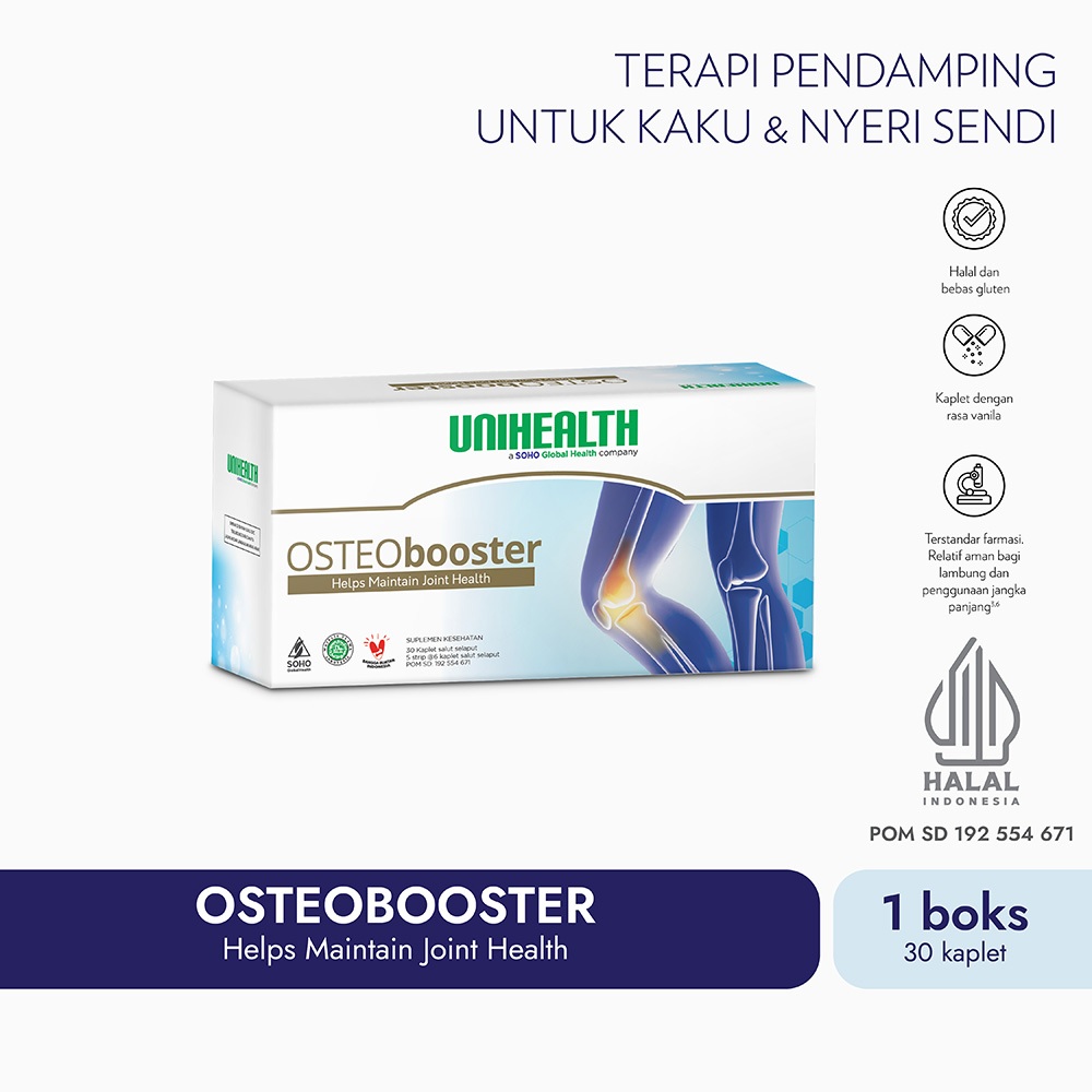 "OSTEO BOOSTER – untuk Kaku & Nyeri Sendi " I UNIHEALTH SOHO Global Health.Tbk