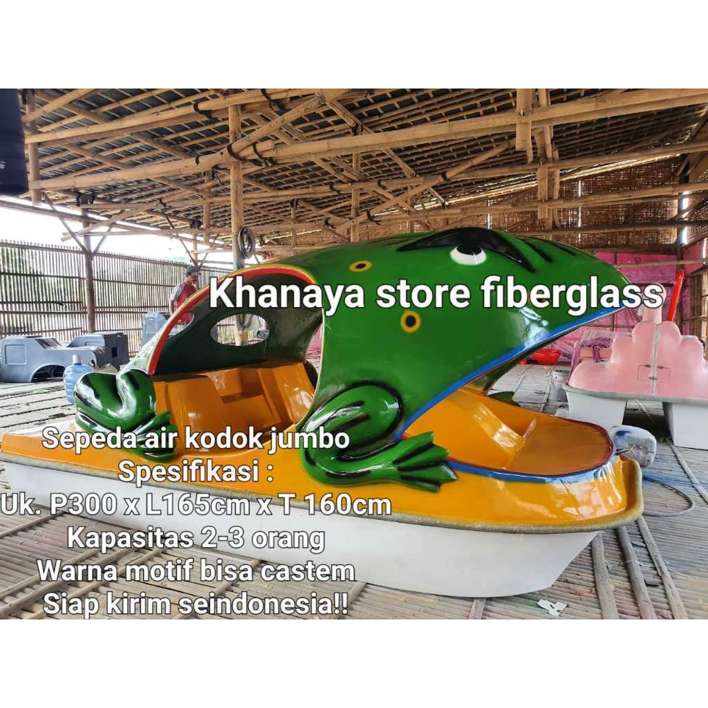 Perahu goes karakter kodok/katak,sepeda air goes jumbo,perahu karakter,sepeda air bebekan,bebek goes