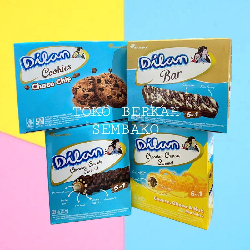 

(BOX) Biskuit DILAN Chocolate Crunchy Caramel Cookies Choco