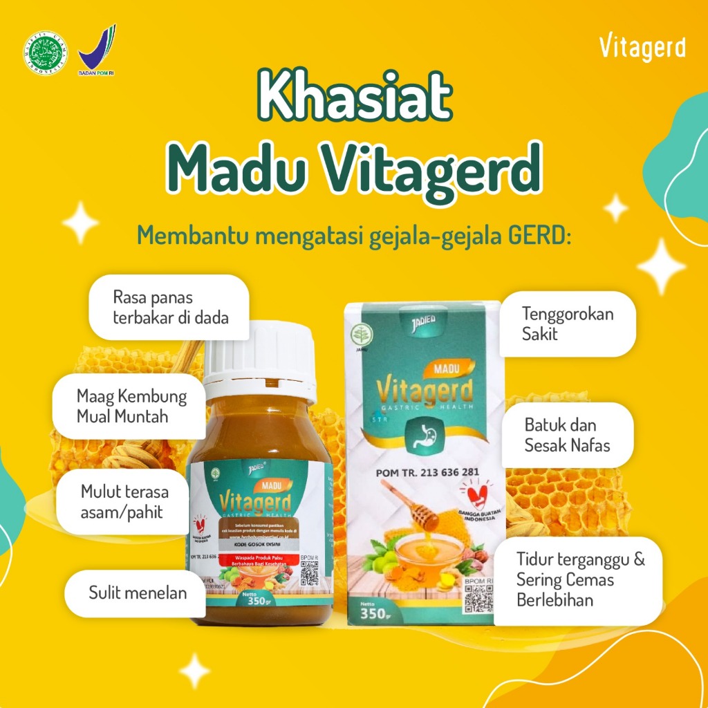 

MADU VITAGERD ORIGINAL - MADU KESEHATAN UNTUK BANTU MERAWAT PENCERNAAN & KESEHATAN TUBUH - 350gr