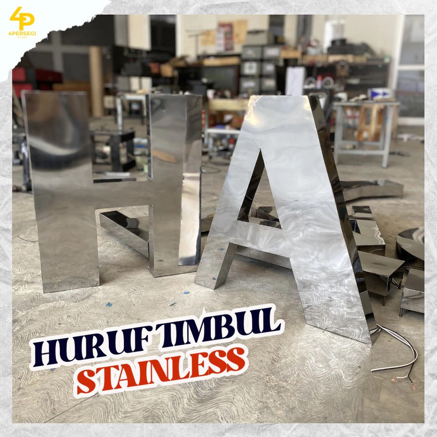 HURUF TIMBUL STAINLESS / HURUF STAINLESS SPON