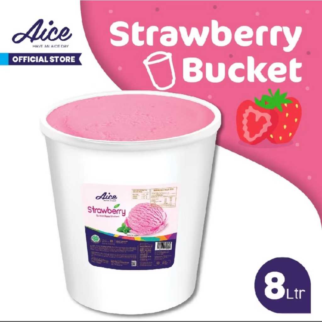 

ICE CREAM 8 LITER AICE STRAWBERY EMBER