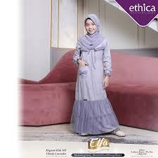 GAMIS ANAK ETHICA KAGUMI KIDS105 DAN KOKO ANAK KAHFI KIDS 145 CLOUDY LAVENDER