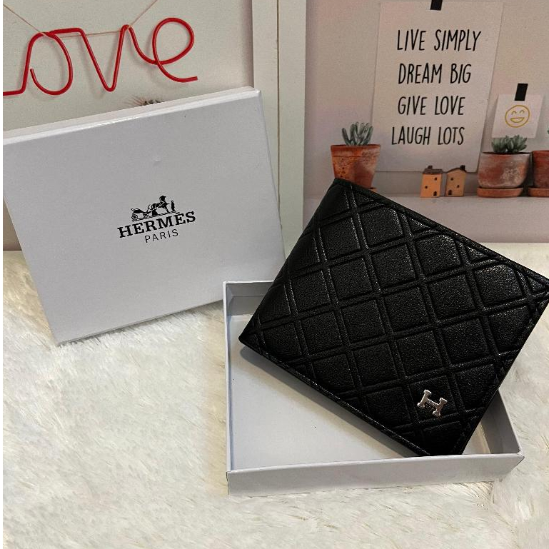 3385 DOMPET PRIA LIPAT PENDEK INCLUDE BOX-HERMES