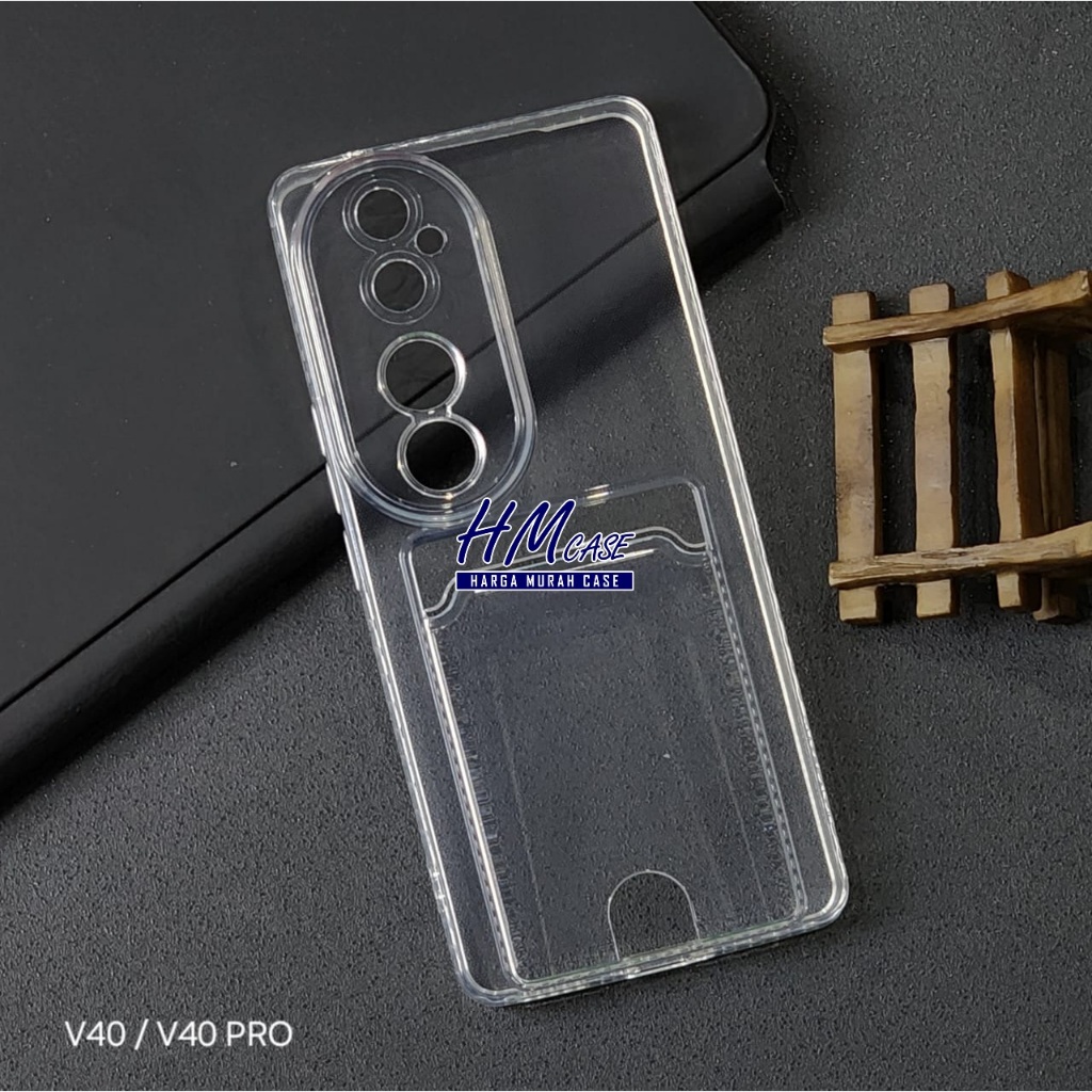 Vivo V40 Vivo V40 Pro Vivo V30 Vivo V30 Pro Case Slot Kartu / Card Case Bening Vivo V40 Vivo V40 Pro
