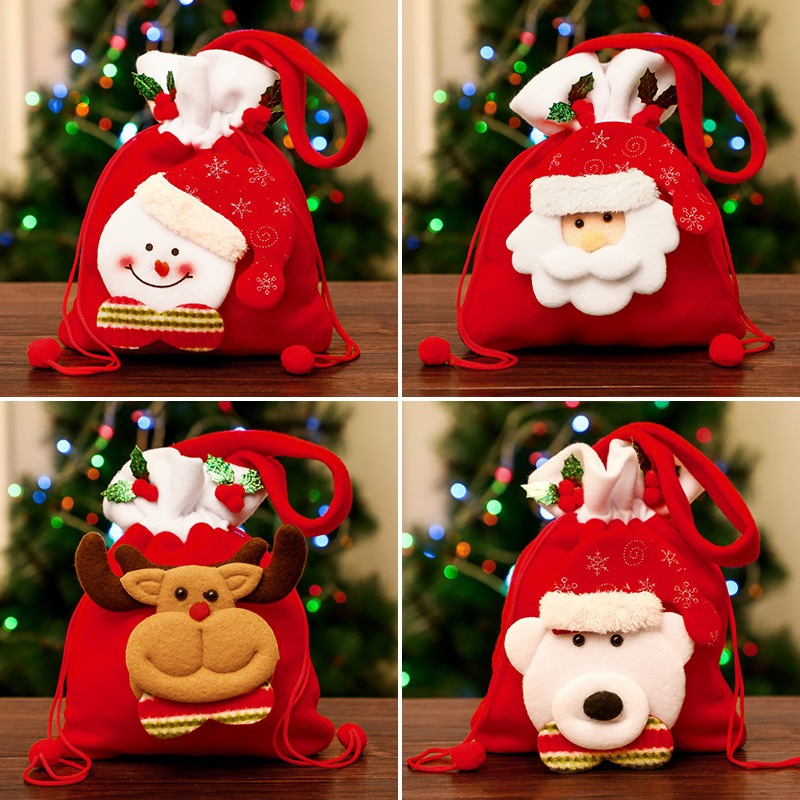 

Tas Natal Christmas Bag Santa Rudolph Snowman Bear Tas