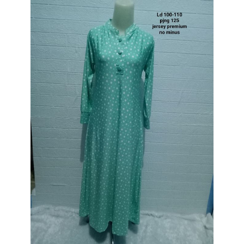 gamis Jersey premium / gamis polkadot / gamis preloved / jumsuit overall /  atasan / blouse /gamis p