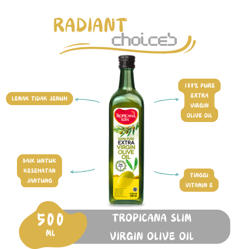 

Tropicana Slim Extra Virgin Olive Oil 500ml - 100% Pure Extra Virgin Olive Oil