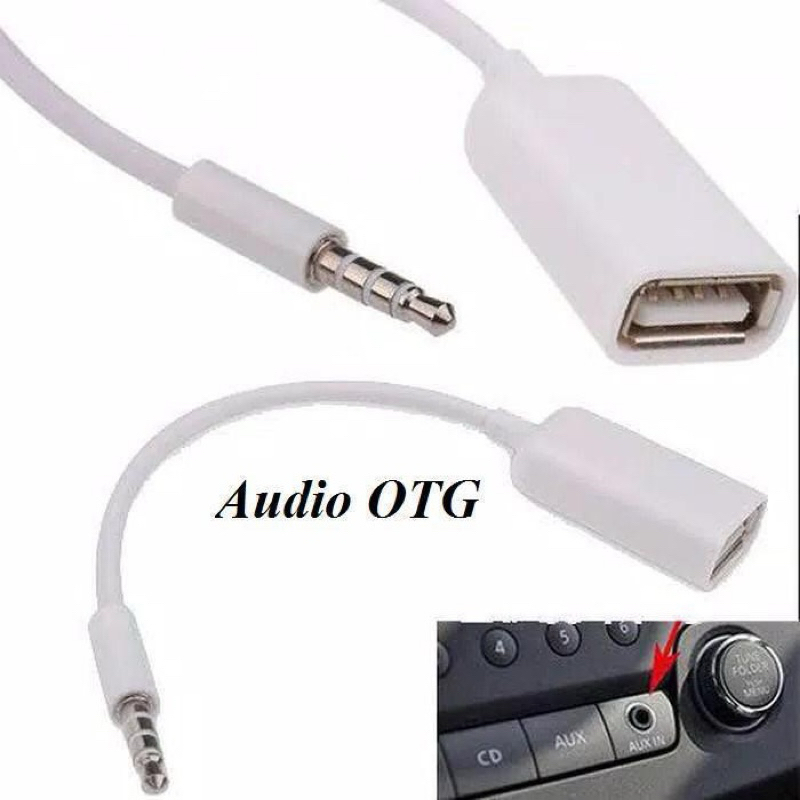 Kabel Audio OTG Jack 3.5 MM To USB 2.0 OTG Adapter Converter