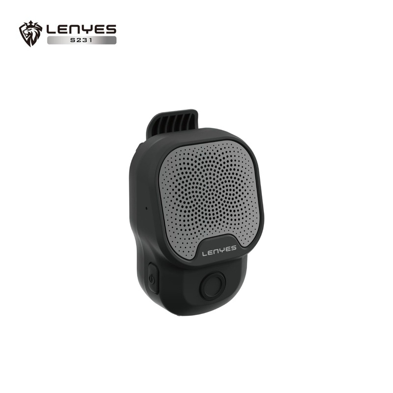 LENYES S231 Mini LoudSpeaker Clip On Microphone Wireless Bluetooth 5.3 Speaker Portable Waterproof IPX7