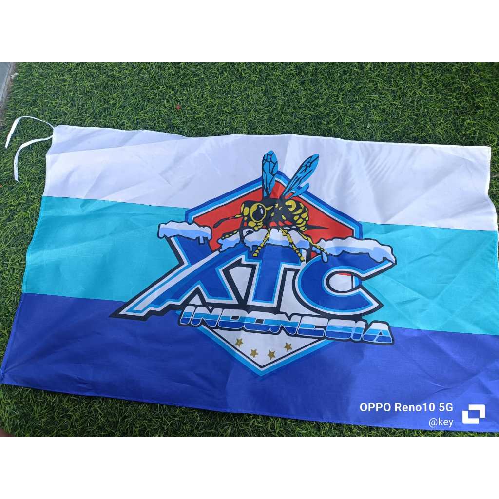 BENDERA XTC FULLPRINT BENDERA XTC LOGO LEBAH