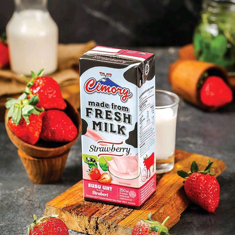 

Cimory Uht Strawberry 250ml dan 1000ml (1 liter)