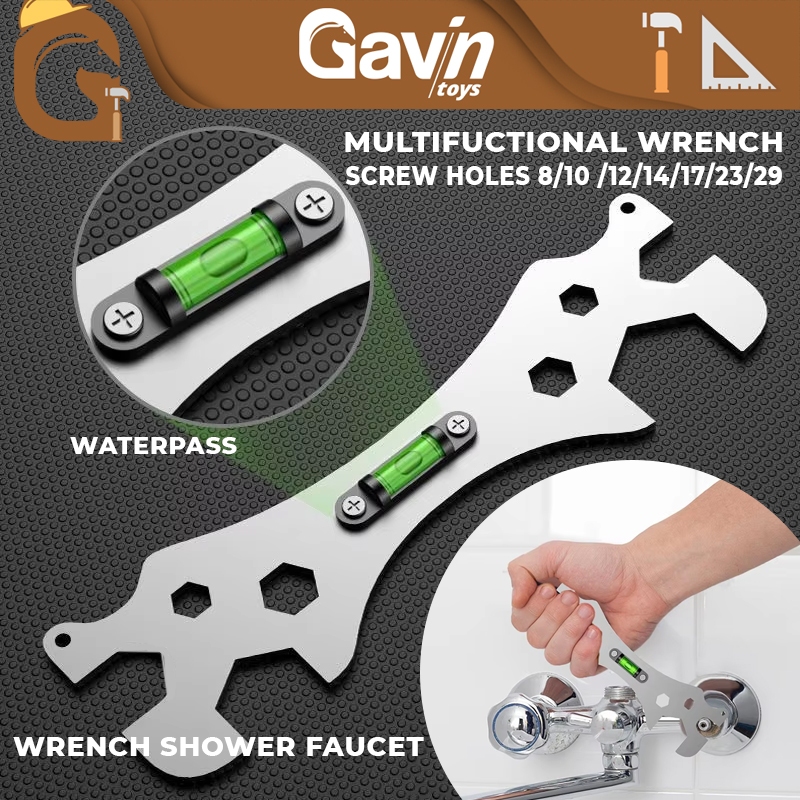 Kunci Pas Pipa Ledeng Multifungsi - Pipe Wrench 12 18 24 mm - Kunci Pipa Baut Portable - Kunci Pas P
