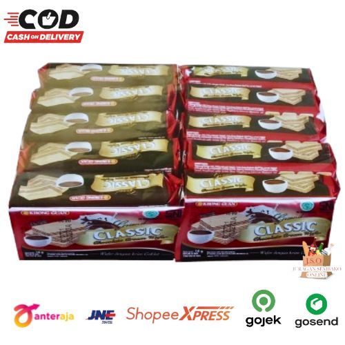 

[ JSO ] Khong Guan Grand Classic Chocolate Cream Wafer Renceng Isi 10 x 18gr Wafer Krim Cokelat Khongguan Snack Cemilan Anak Halal