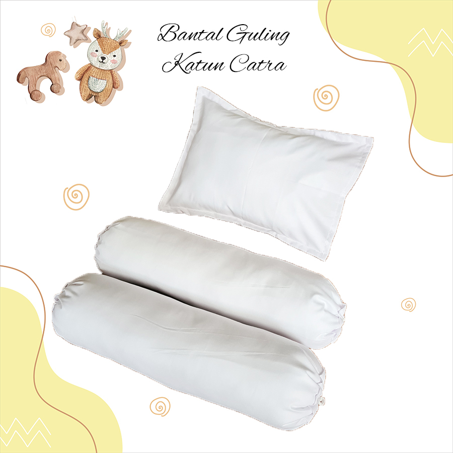 DGT Sarung bantal guling bayi polos katun lokal / set bantal guling / bantal bayi / guling bayi