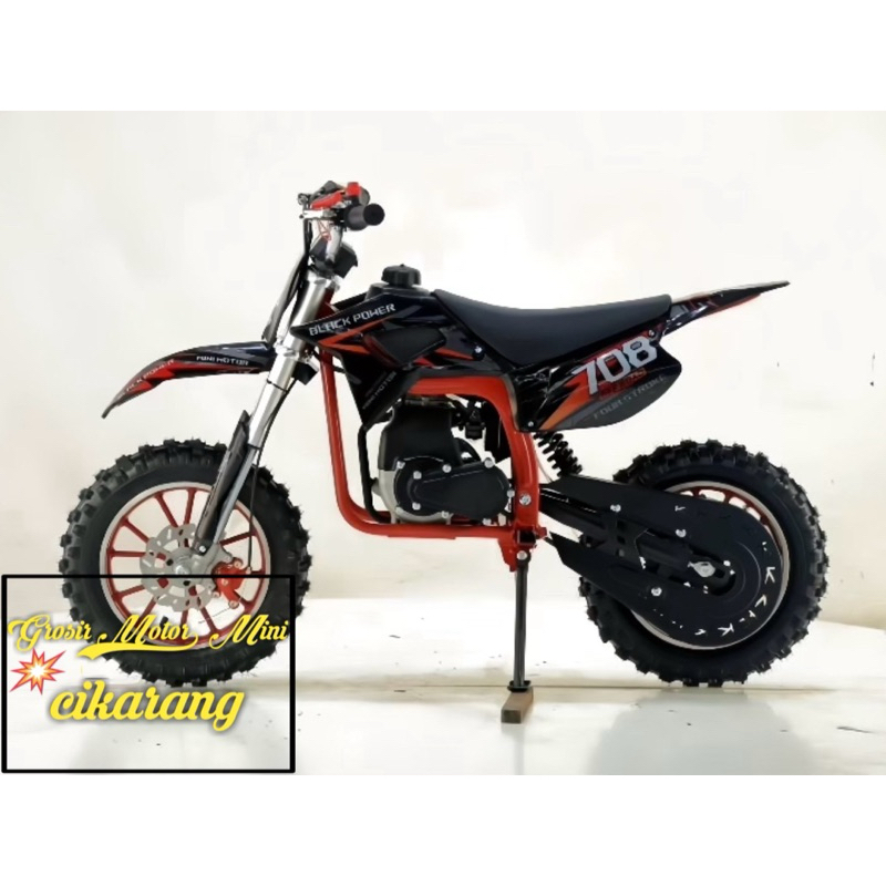 MOTOR MINI TRAIL 50CC BLACK POWER MESIN 4TAK