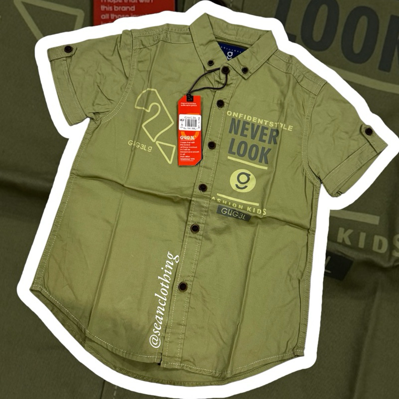 Kemeja Pendek Gugel Kids Original