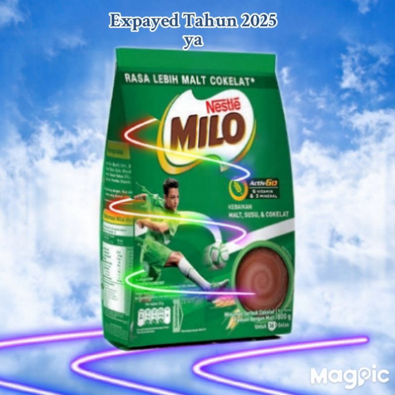 

Milo Nestle Activ Go Minuman Serbuk Cokelat Dengan Paduan Malt Dan Susu Kemasan 800 Gram