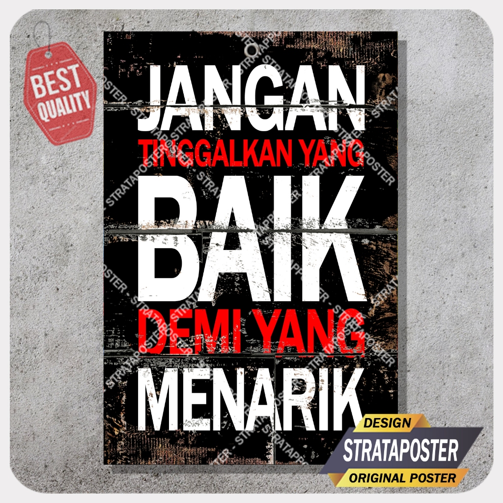 Hiasan kamar cowok keren Poster dinding motivasi