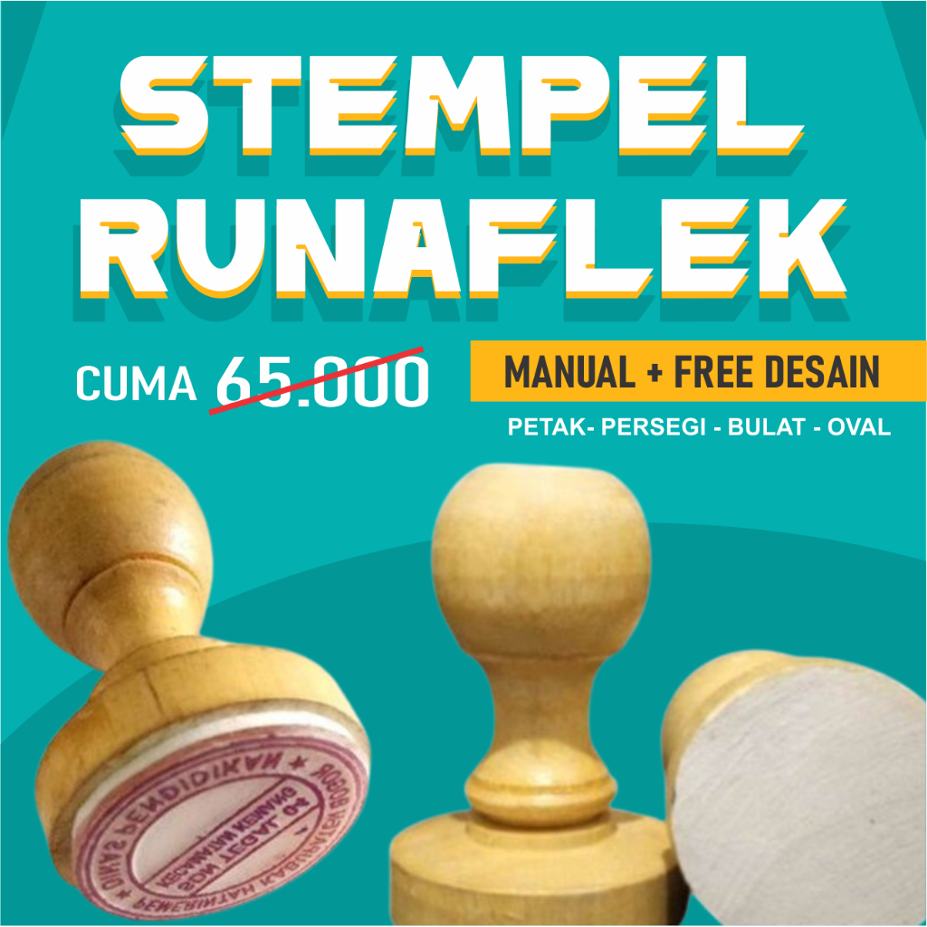 

[EXPRESS] Stempel Stampel Stample Stamp CAP Kayu Karet Runaflek Press Biasa - High Quality - FREE DESAIN