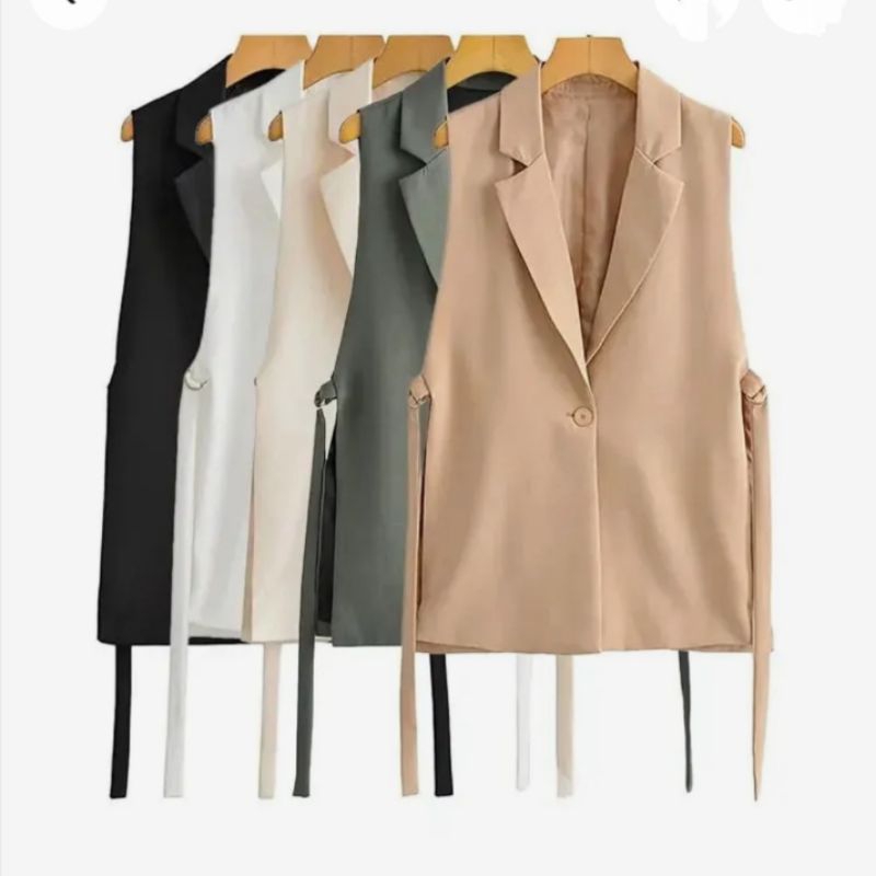 Rompi wanita panjang/Outer rompi wanita/Atasan wanita