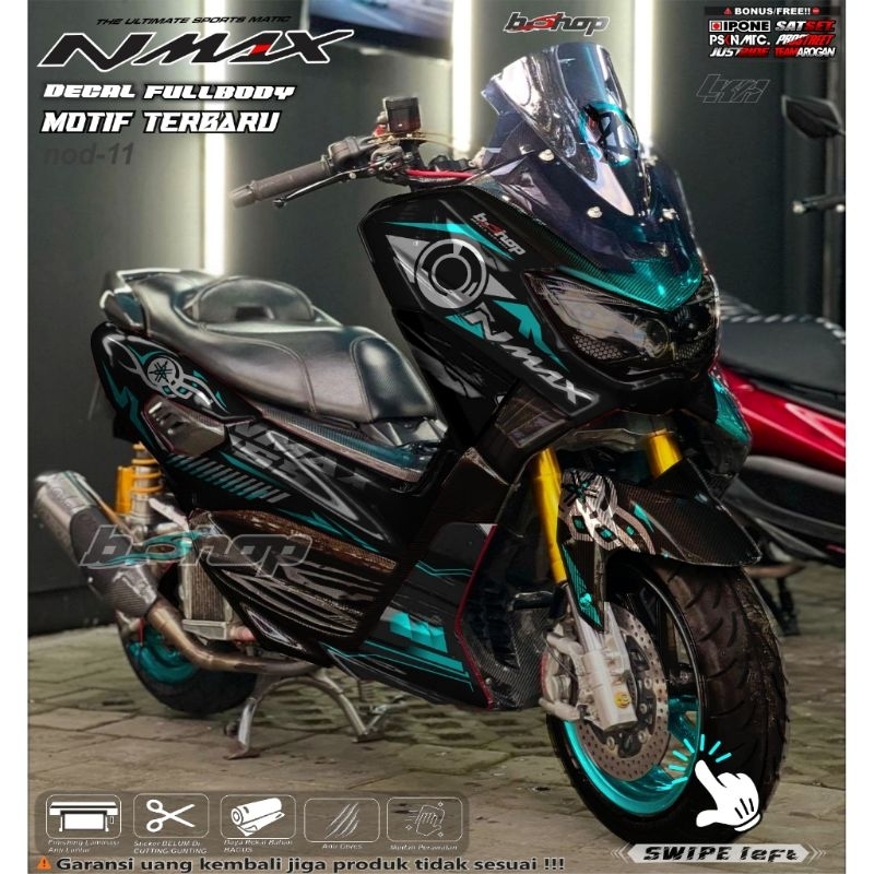 Sticker decal nmax Old nmax lama motif Lis tosca variasi warna full body motor
