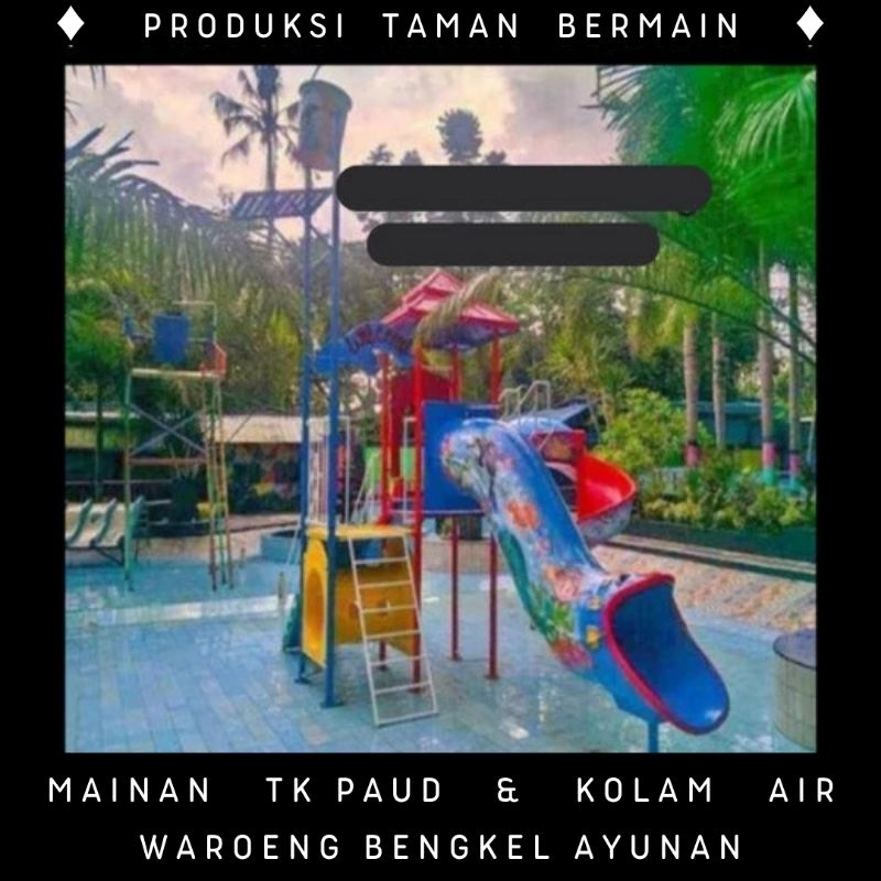 playground, perosotan kolam renang