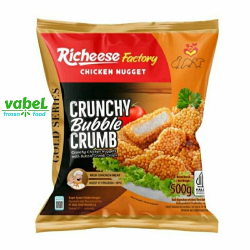 

Richeese Factory Chicken Nugget Crunchy Bubble Crumb 500gr
