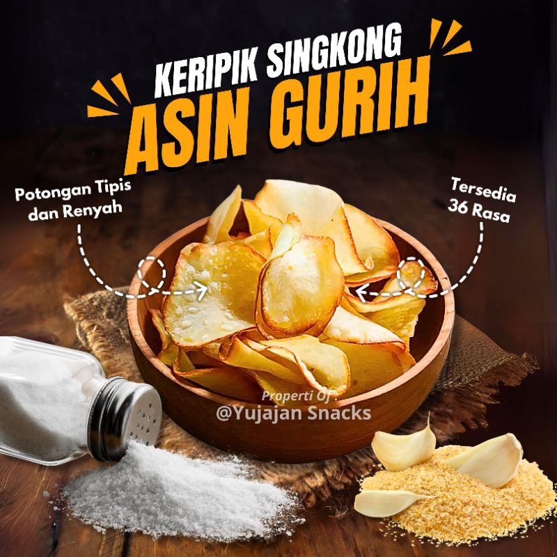 

Keripik Singkong original Asin Gurih Keripik Singkong Renyah dan Krispi