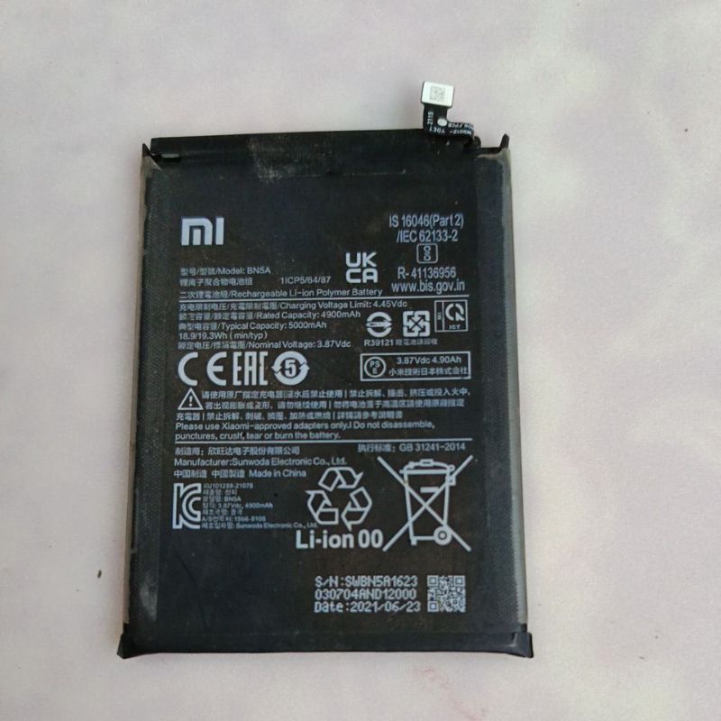 Baterai Poco M3 pro 5G ORIan