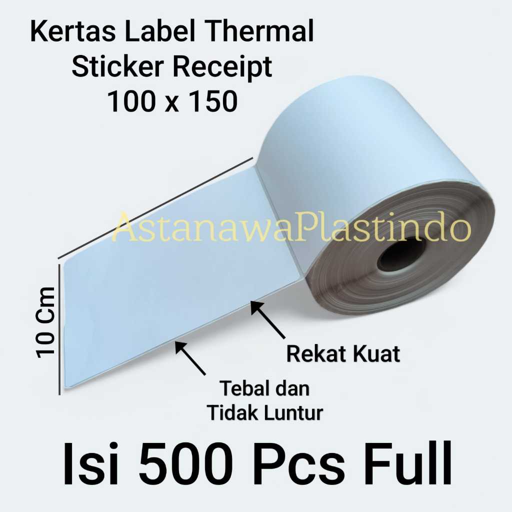 

Kertas Label Thermal 100x150 printer sticker A6 500 lembar