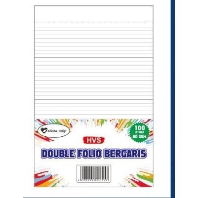 

TBMO PER 10 KERTAS DOUBLE FOLIO BERGARIS OCI