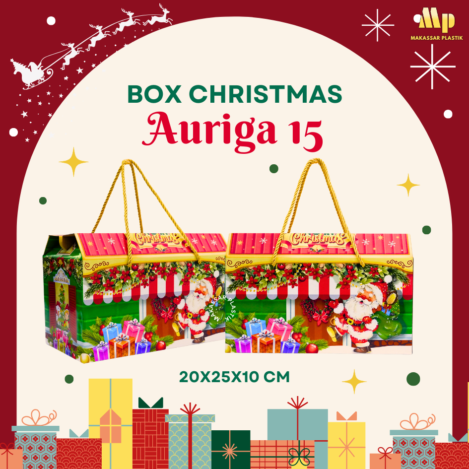 BOX CHRISTMAS AURIGA 15 / BOX HAMPERS JAR / DOS HAMPERS NATAL @12 LBR