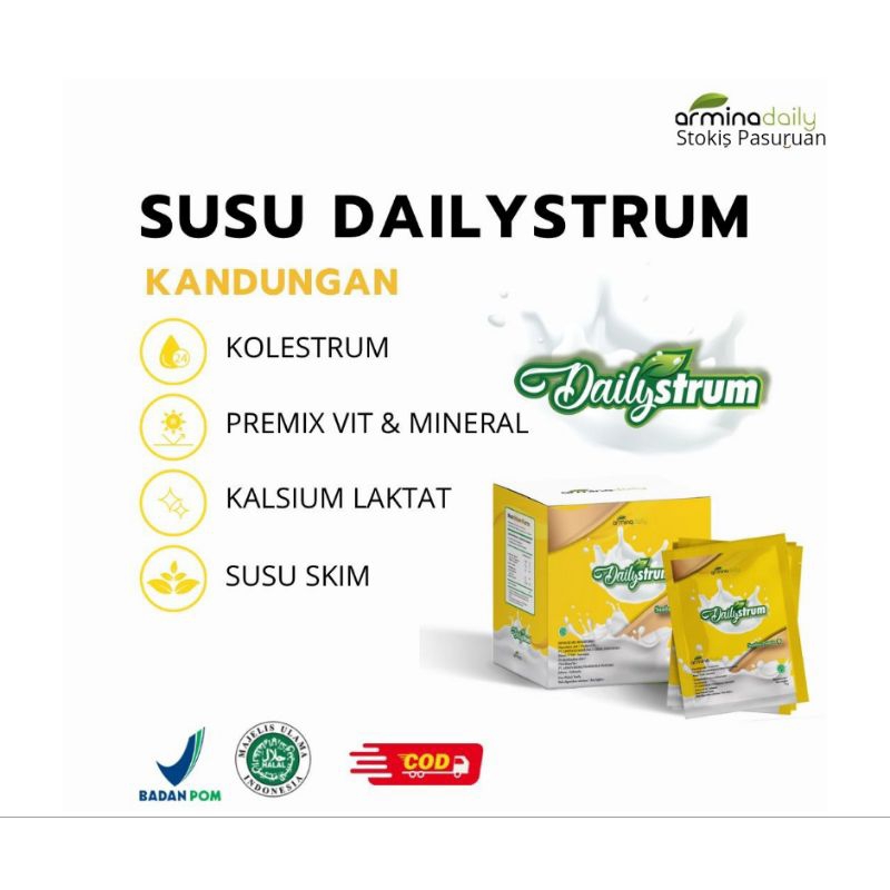 

Susu DailyStrum Original Armina Daily Susu Kolostrum Termurah