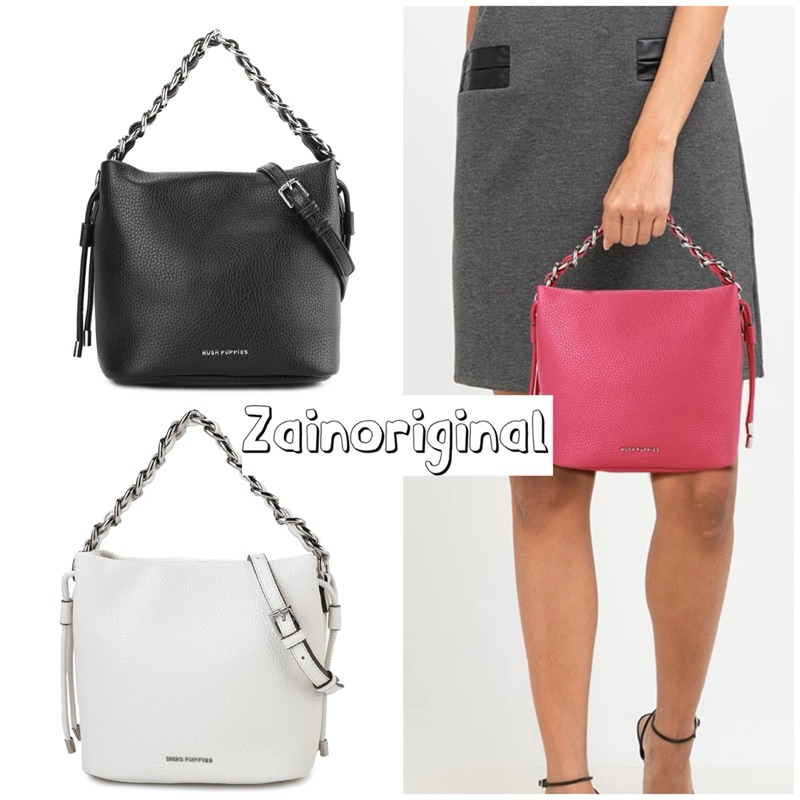 READY ORIGINAL HUSH PUPPIES AMANDINE TAS BUCKET BAG TAS SLEMPANG WANITA