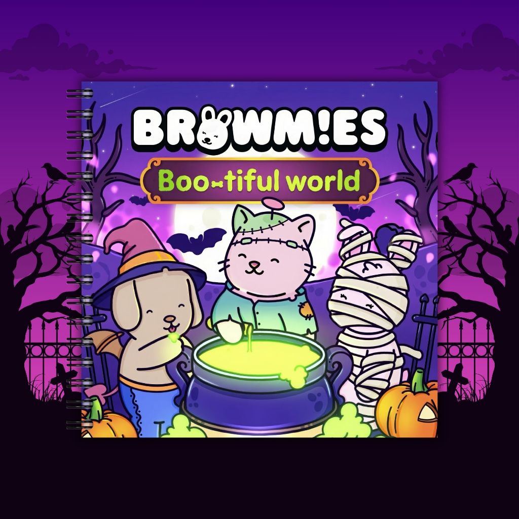 

Browmies Booftiful World Coloring Book Buku Mewarnai Browmies Booftiful World