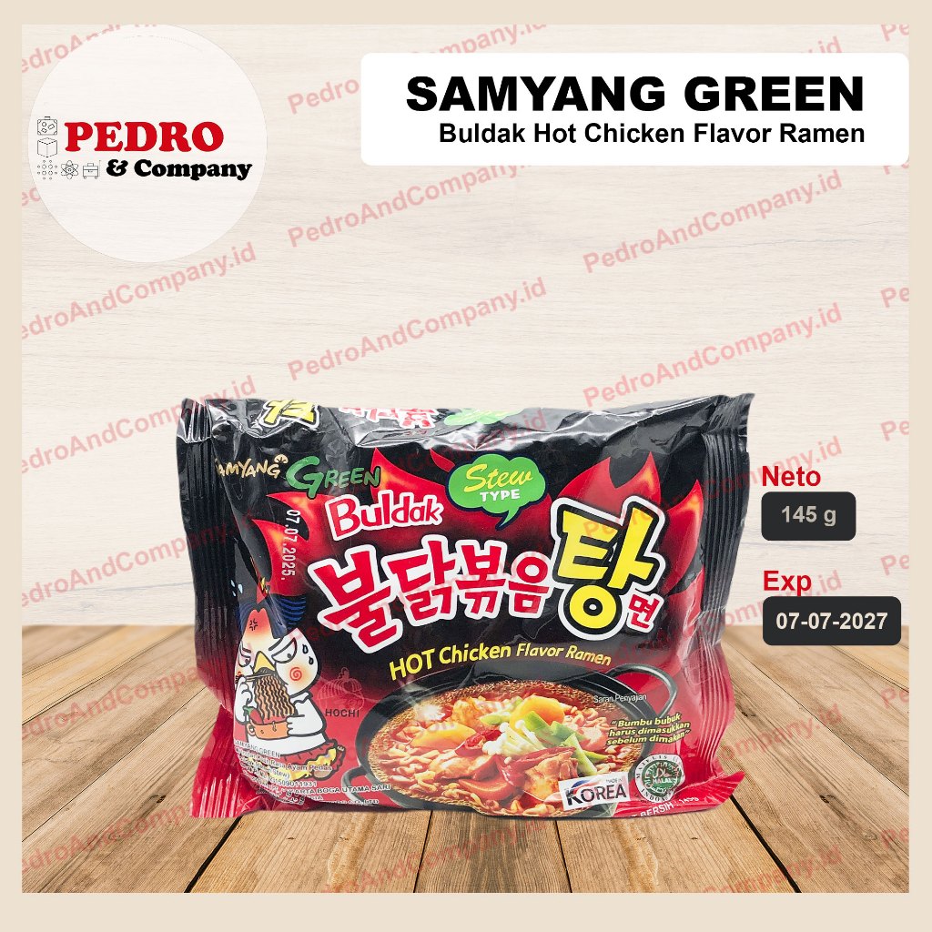 

Samyang green buldak STEW hot chicken flavor ramen 145 gr - mi instant