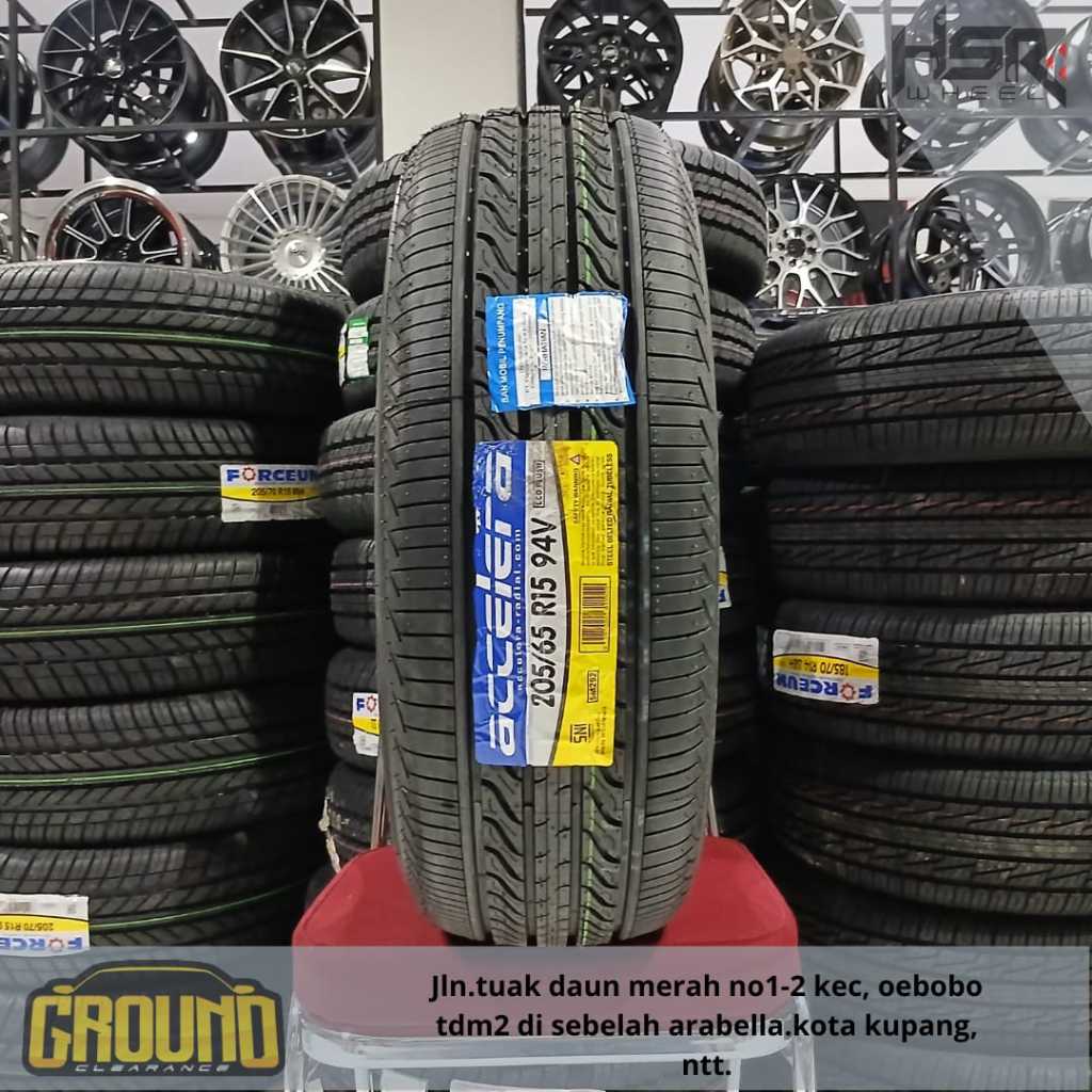 BAN LUAR MOBIL R15 MURAH KOTA KUPANG BAN STANDAR INNOVA 205-65 R15 ACCELERA GRATIS PASANG DI TOKO