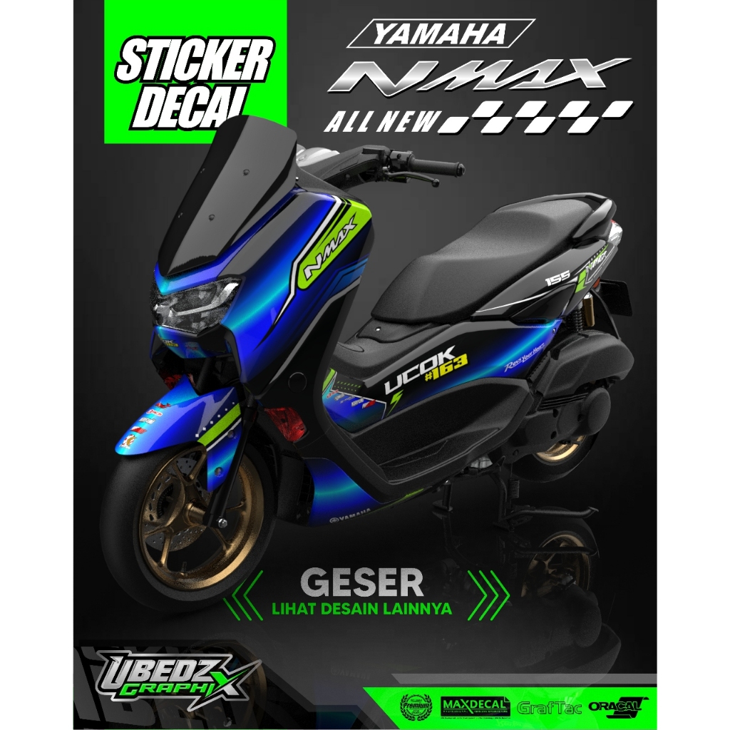 DECAL STRIPING ALL NEW NMAX BIRU
