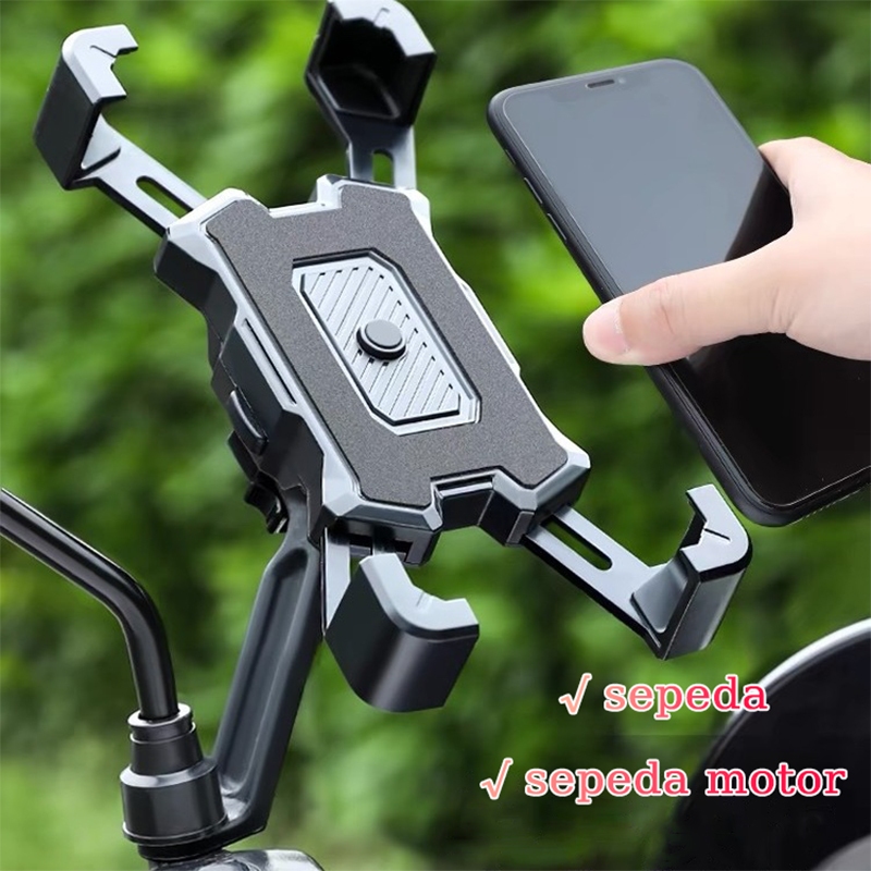 Holder HP Motor / Holder HP Sepeda Motor / Holder HP Di Stang Moto / HP Holder Motor