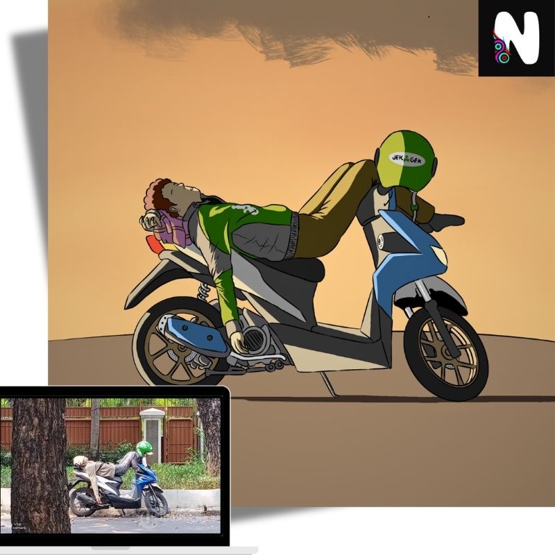 

(soft file) Ilustrasi Kartun | Desain | Edit Foto | Edit Stiker | Bahan Kaos | Berwarna | Medium Detailed